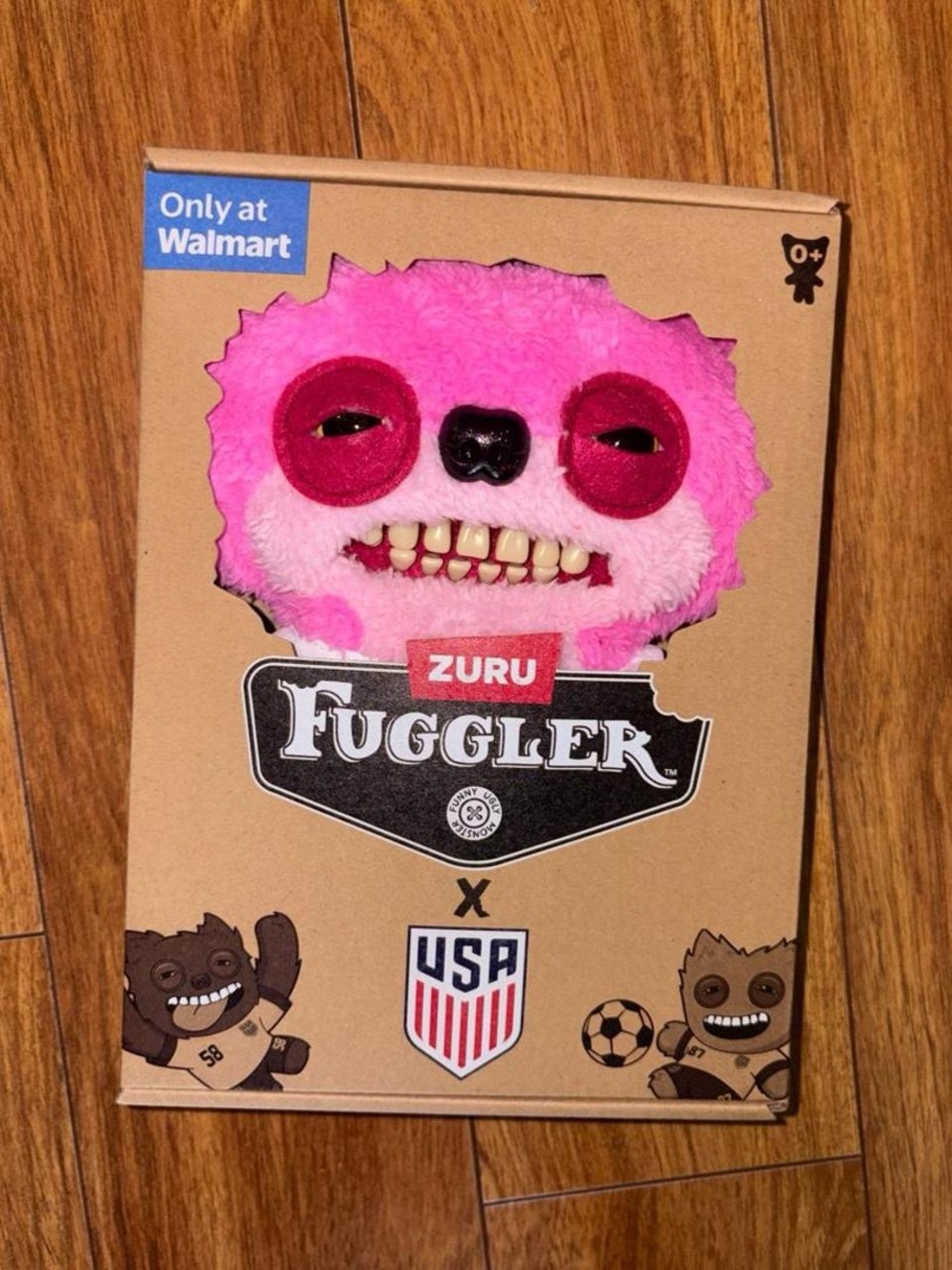 New unopened pink Fuggler team USA fifa plush toy